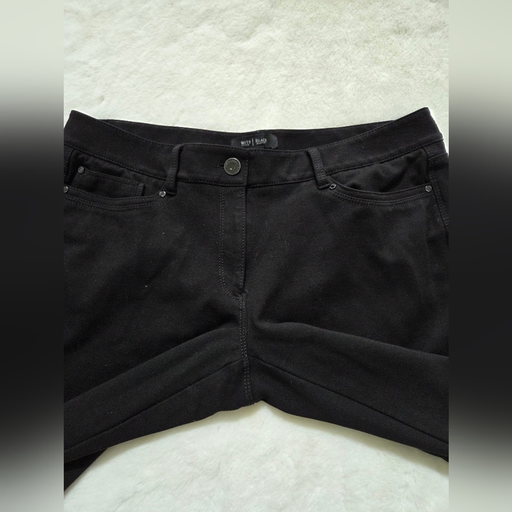 White House Black Market Women Slim Leg Black Pants - Picture 8 of 12